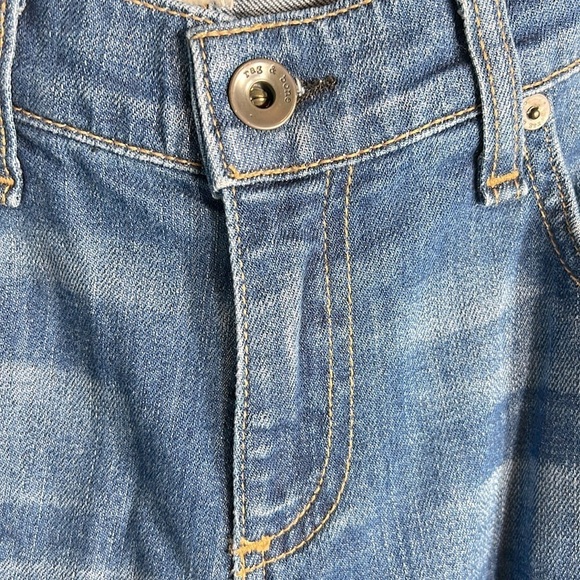 rag & bone Women's Boyfriend Jeans - Blue - Picture 3 of 12